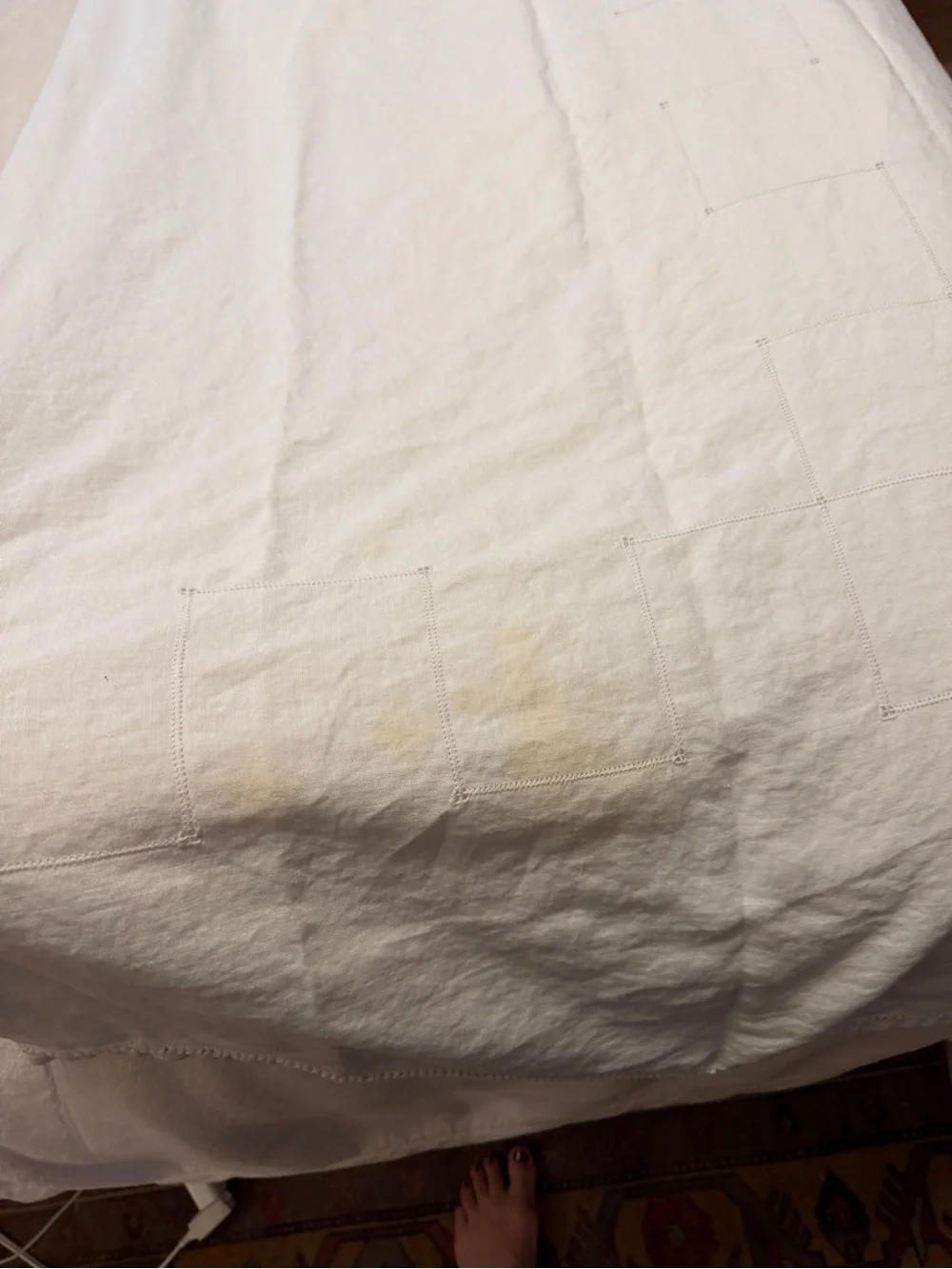 Vintage White Dining Table Linen - Soft Cotton Napkin